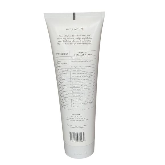 Coconut and Vanilla Native Lotion Moisturizer - Picture 6 of 8